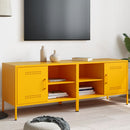 tv-borde 2 stk. 68x39x50,5 cm stål sennepsgul