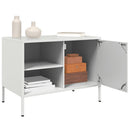 tv-bord 68x39x50,5 cm stål hvid