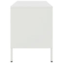 tv-bord 68x39x50,5 cm stål hvid