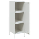skab 36x39x113 cm stål hvid