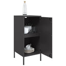 skabe 2 stk. 36x39x79 cm stål sort