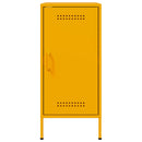 skabe 2 stk. 36x39x79 cm stål sennepsgul