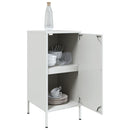 skabe 2 stk. 36x39x79 cm stål hvid