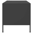 sofabord 68x50x50,5 cm stål sort