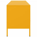 tv-bord 100,5x39x50,5 cm stål sennepsgul