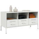 tv-bord 100,5x39x50,5 cm stål sort