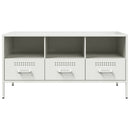tv-bord 100,5x39x50,5 cm stål sort