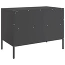 tv-borde 2 stk. 68x39x50,5 cm stål sort