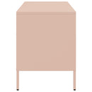 tv-bord 68x39x50,5 cm stål lyserød