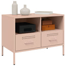 tv-borde 2 stk. 68x39x50,5 cm stål lyserød