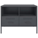 tv-bord 68x39x50,5 cm stål antracitgrå