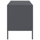 tv-bord 68x39x50,5 cm stål antracitgrå