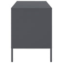 tv-borde 2 stk. 68x39x50,5 cm stål antracitgrå