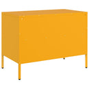 tv-borde 2 stk. 68x39x50,5 cm stål sennepsgul