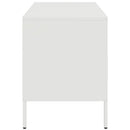 tv-bord 68x39x50,5 cm stål hvid