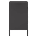 sengeborde 2 stk. 36x39x68 cm stål sort