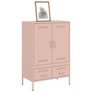 skab 68x39x101,5 cm stål lyserød
