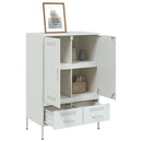 skab 68x39x101,5 cm stål hvid