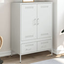 skab 68x39x101,5 cm stål hvid