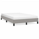 sengeramme uden madras 120x190 cm stof enkeltseng lysegrå
