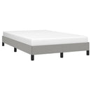 sengeramme uden madras 120x190 cm stof enkeltseng lysegrå