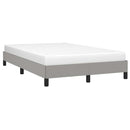 sengeramme uden madras 120x190 cm stof enkeltseng lysegrå