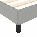 sengeramme uden madras 120x190 cm stof enkeltseng lysegrå