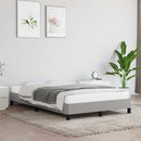 sengeramme uden madras 120x190 cm stof enkeltseng lysegrå