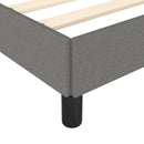 sengeramme uden madras 120x190 cm stof enkeltseng Mørkegrå