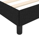 sengeramme uden madras 120x190 cm stof sort