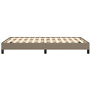 sengeramme uden madras 120x190 cm stof gråbrun