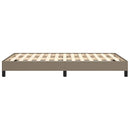 sengeramme uden madras 120x190 cm stof gråbrun