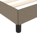 sengeramme uden madras 120x190 cm stof gråbrun