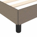 sengeramme uden madras 120x190 cm stof gråbrun