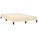 sengeramme uden madras 120x190 cm stof cremefarvet