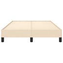sengeramme uden madras 120x190 cm stof cremefarvet