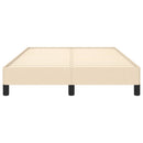 sengeramme uden madras 120x190 cm stof cremefarvet