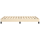 sengeramme uden madras 120x190 cm stof cremefarvet
