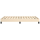 sengeramme uden madras 120x190 cm stof cremefarvet