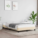 sengeramme uden madras 120x190 cm stof cremefarvet