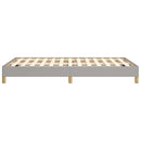 sengeramme uden madras 120x190 cm stof enkeltseng lysegrå