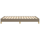 sengeramme uden madras 120x190 cm stof gråbrun