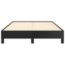 sengeramme uden madras 120x190 cm kunstlæder enkeltseng sort