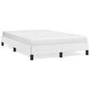 sengeramme uden madras 120x190 cm kunstlæder enkeltseng hvid