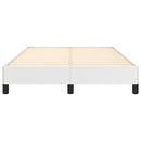 sengeramme uden madras 120x190 cm kunstlæder enkeltseng hvid