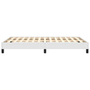 sengeramme uden madras 120x190 cm kunstlæder enkeltseng hvid