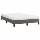sengeramme uden madras 120x190 cm kunstlæder enkeltseng grå