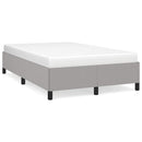 sengeramme uden madras 120x190 cm stof enkeltseng lysegrå