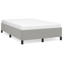sengeramme uden madras 120x190 cm stof enkeltseng lysegrå