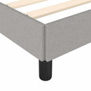 sengeramme uden madras 120x190 cm stof enkeltseng lysegrå